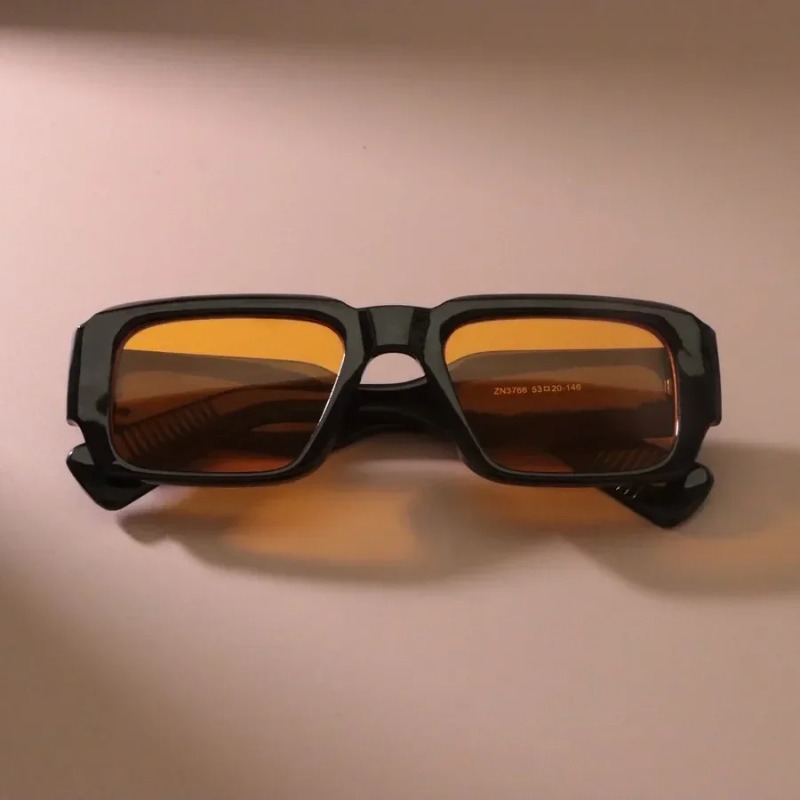 Vintage Fashion Enthusiasts - Retro Vierkante Zonnebrillen Dames Heren Vintage