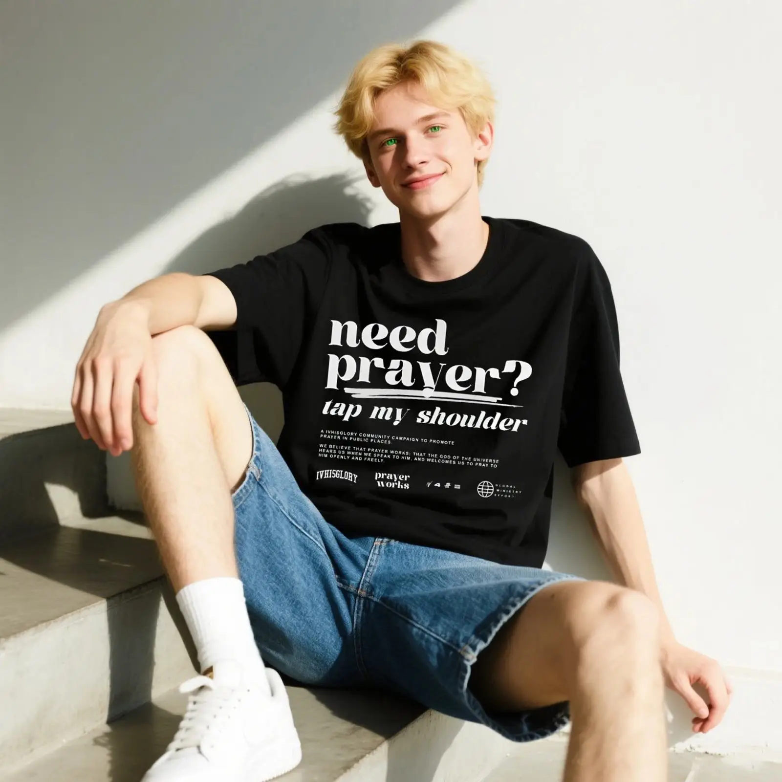 Vintage Fashion Campaigns - Prayer Works Campaign T-shirt 2 0