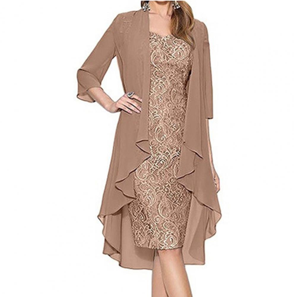 Vintage Fashion Knitwear - Formele kledingset Damesoutfit Elegant bloemenpatroon Kant