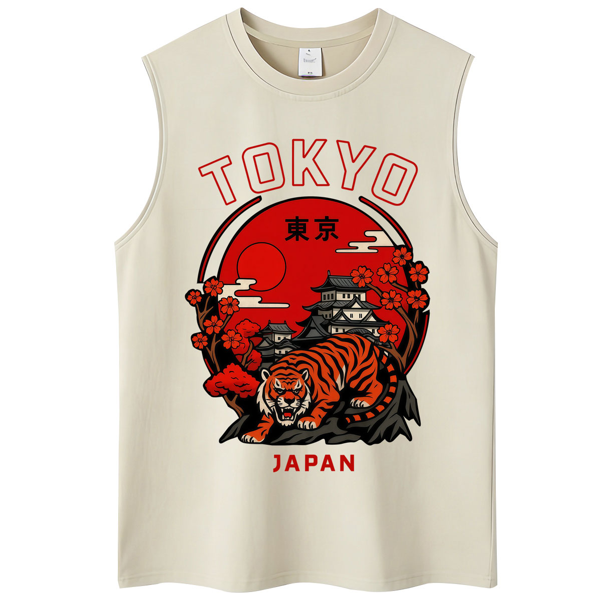 Vintage Fashion In Tokyo - Japanse stijl Tokyo Tiger Sakura gewassen