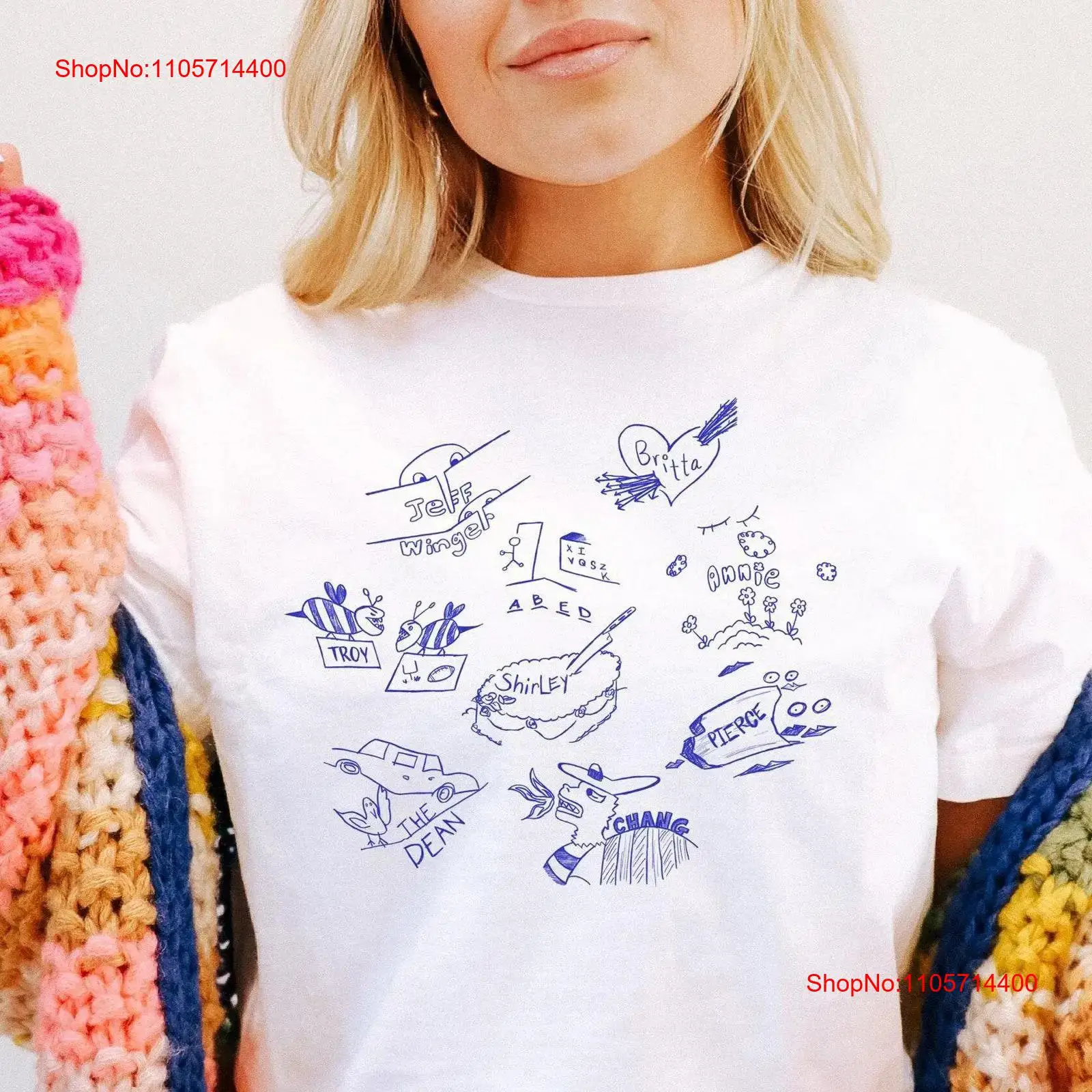 Vintage Fashion Community - Community TV Show Doodles T-shirt Intro