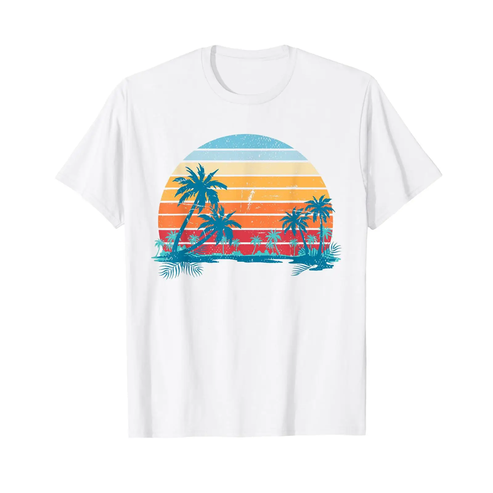 Vintage Vibes Fashion - Sunset Beach Palms Summer Vibes Retro