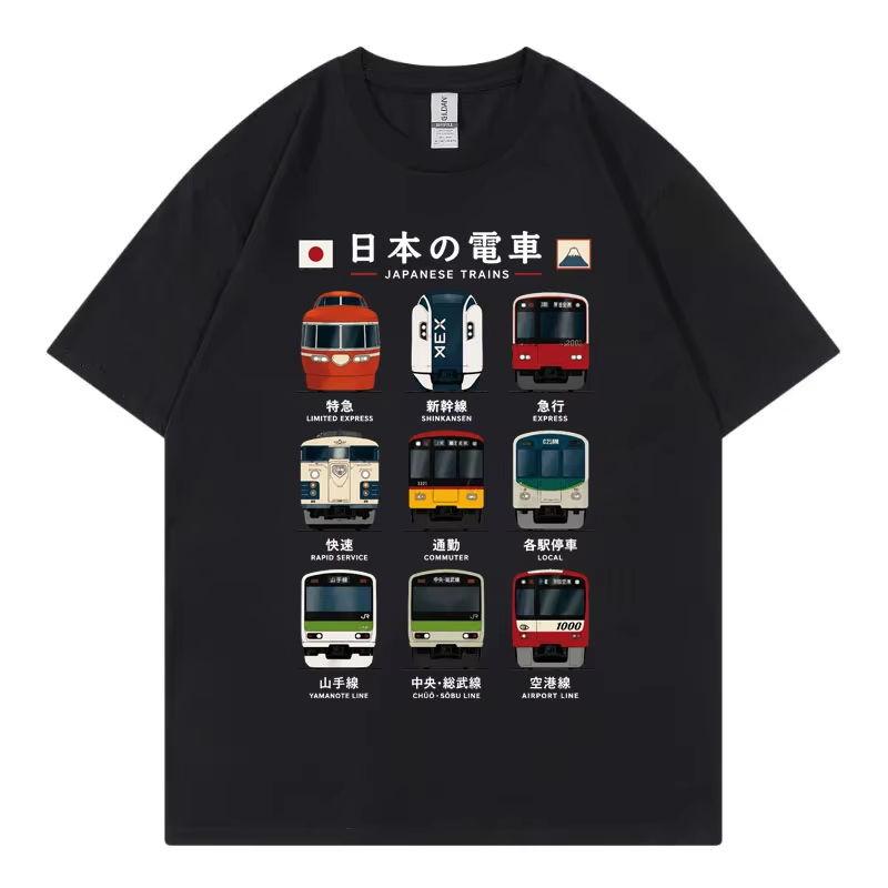 Japanse Tokyo Rail Graphic T-s - Vintage Fashion In Tokyo recensie en prijs