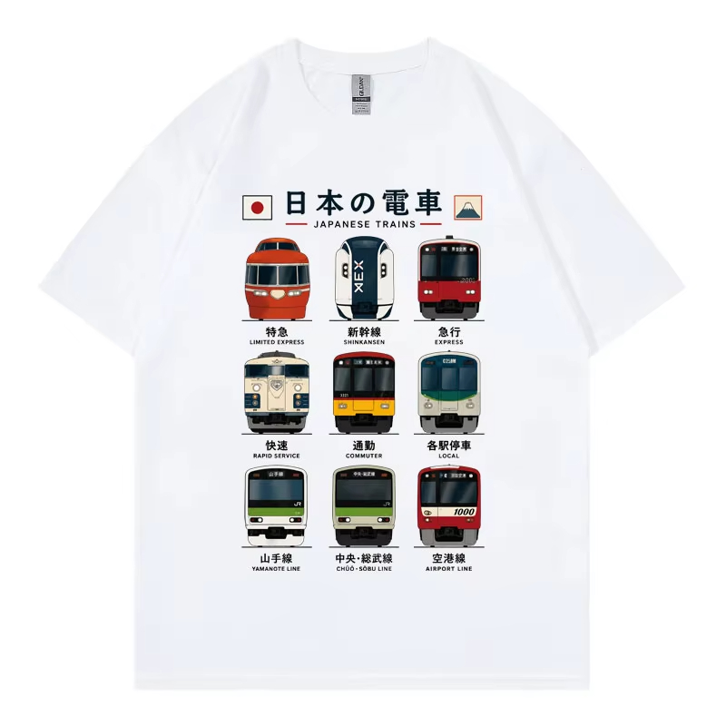 Japanse Tokyo Rail Graphic T-s - Vintage Fashion In Tokyo recensie en prijs