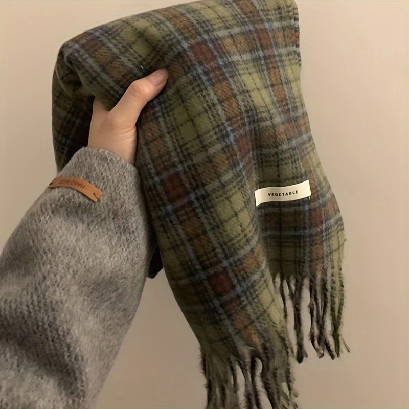 Vintage groene geruite kwastje - Vintage Fashion Knitwear recensie en prijs