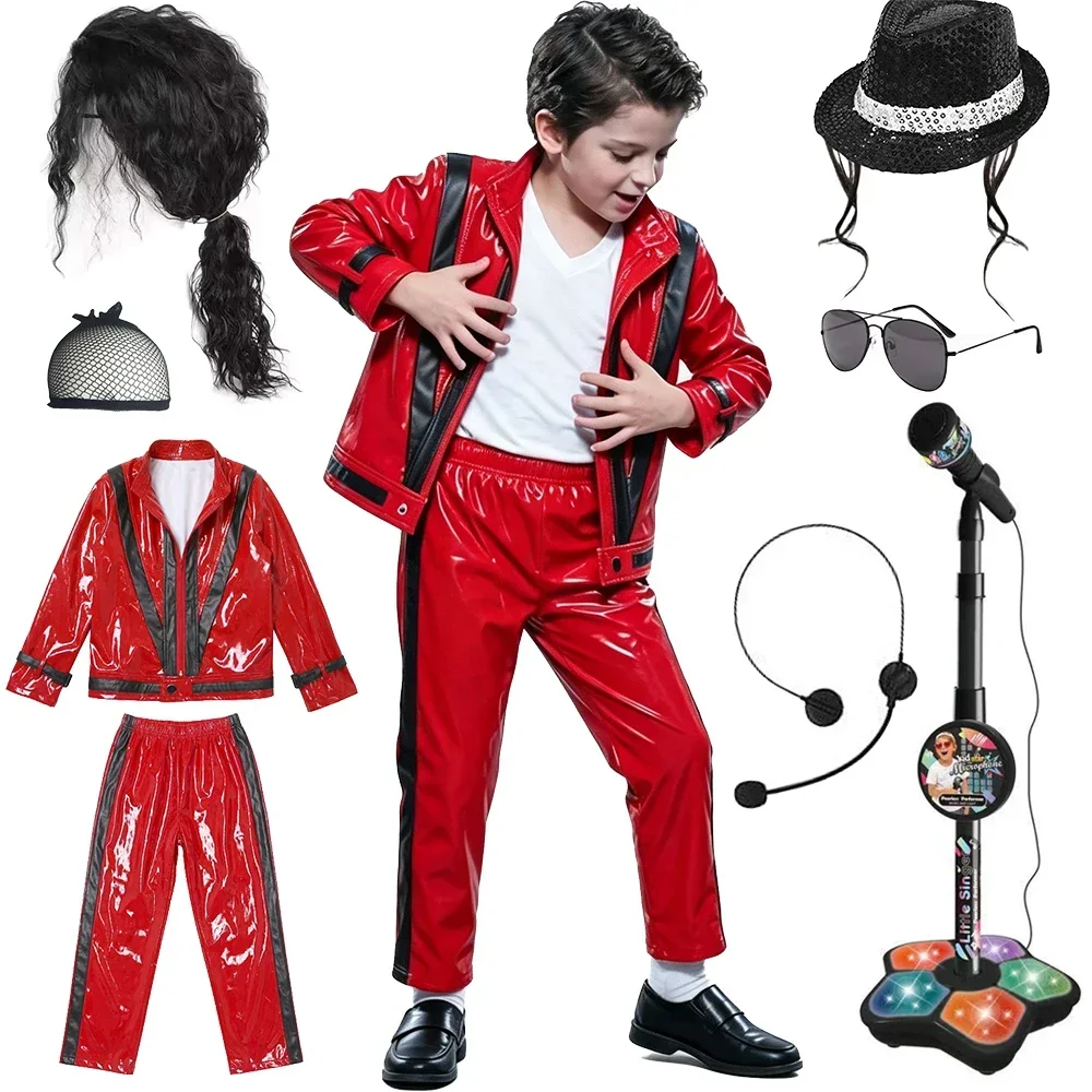 Jongens Michael Red Leren Jas  - Vintage Fashion Jacket recensie en prijs