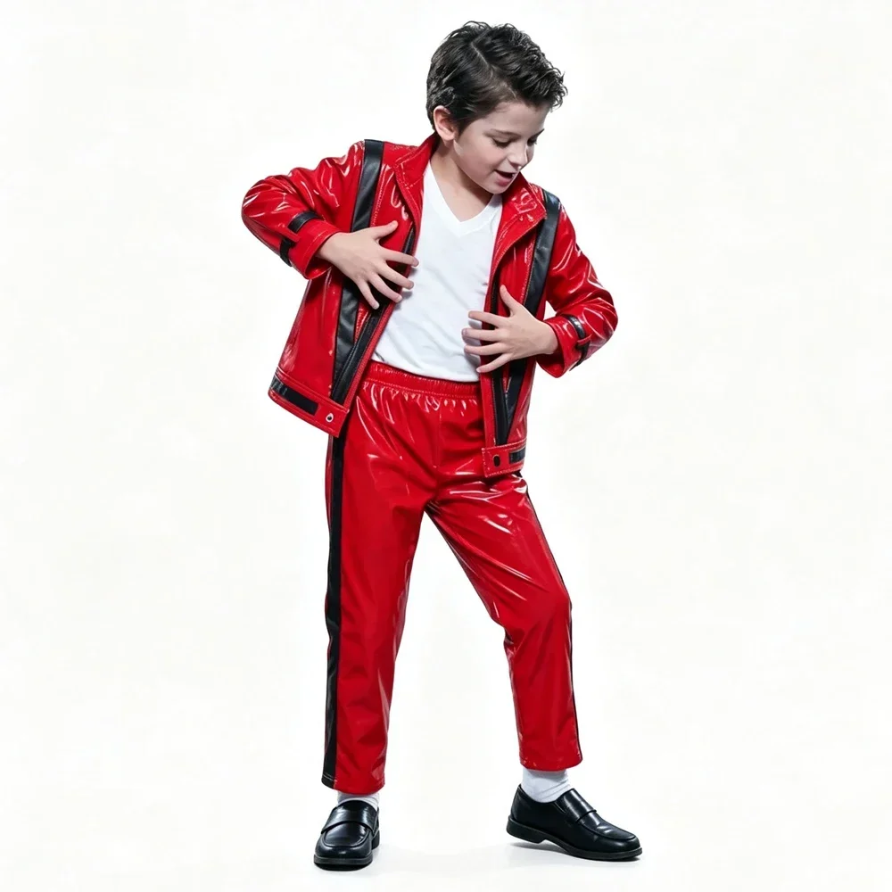 Jongens Michael Red Leren Jas  - Vintage Fashion Jacket recensie en prijs