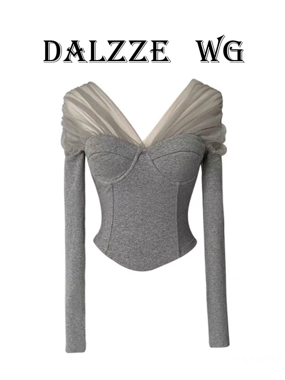 Vrouwen Grijs GothicT-shirt Ha - Turtleneck Knit 90S recensie en prijs