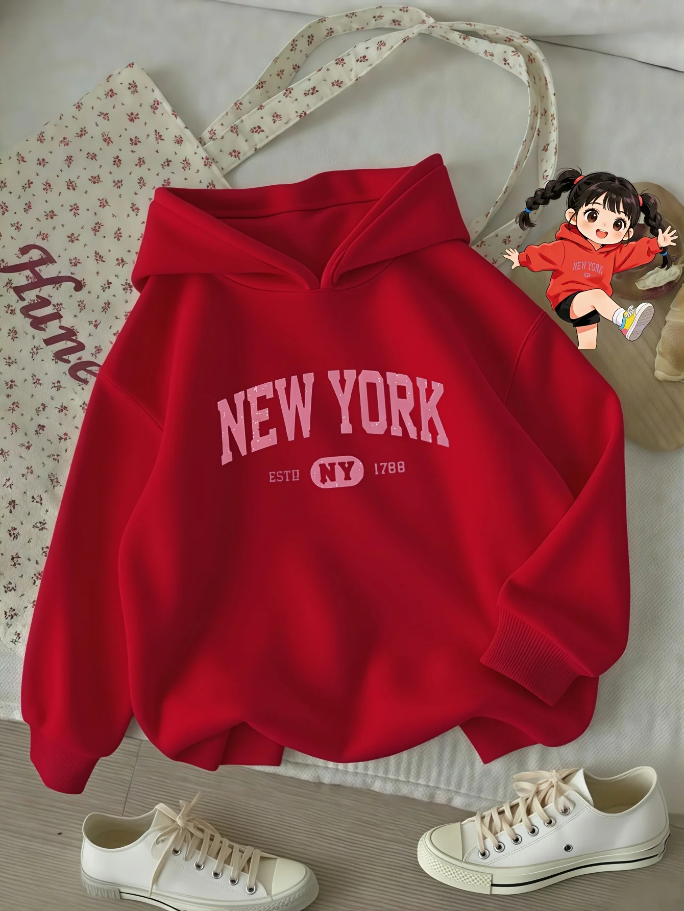 Retro New York Kinderhoodie Vi - Vintage Fashion York recensie en prijs