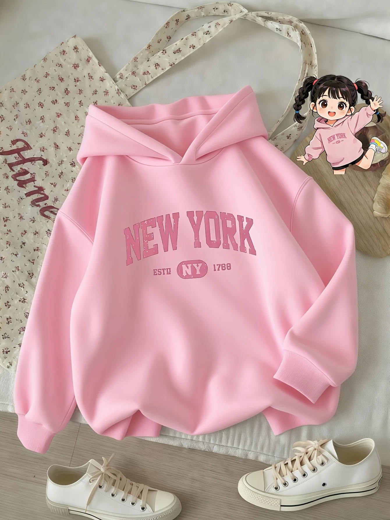 Retro New York Kinderhoodie Vi - Vintage Fashion York recensie en prijs