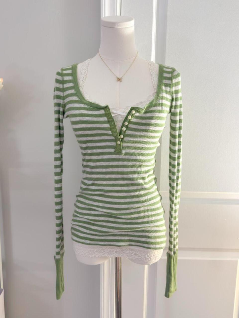 T-shirts 2000s Y2k groene stre - Vintage Y2K recensie en prijs