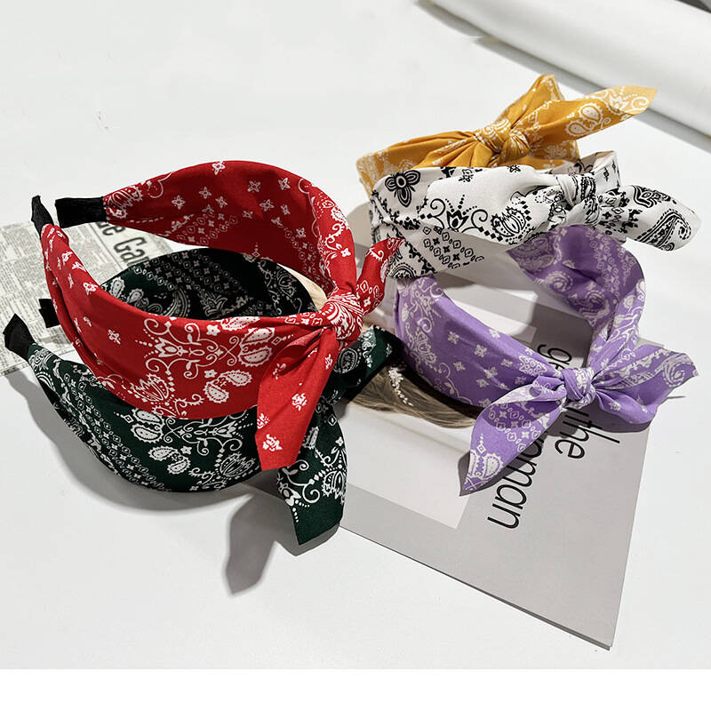 Boho Bow Print Hoofdbanden voo - Vintage Fashion Shop recensie en prijs