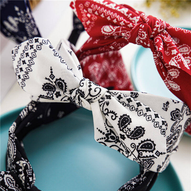 Boho Bow Print Hoofdbanden voo - Vintage Fashion Shop recensie en prijs