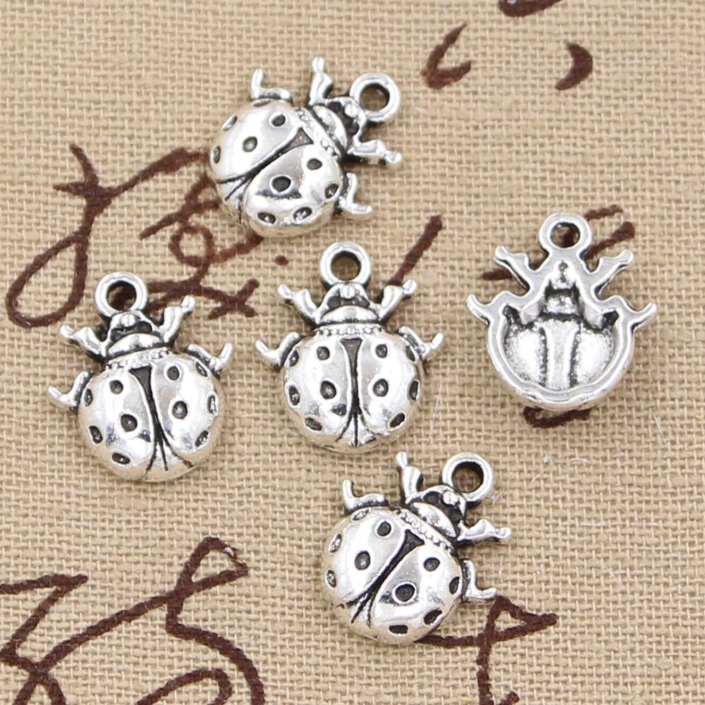 12Pcs Charms Lieveheersbeestje - Vintage Fashion Bug recensie en prijs
