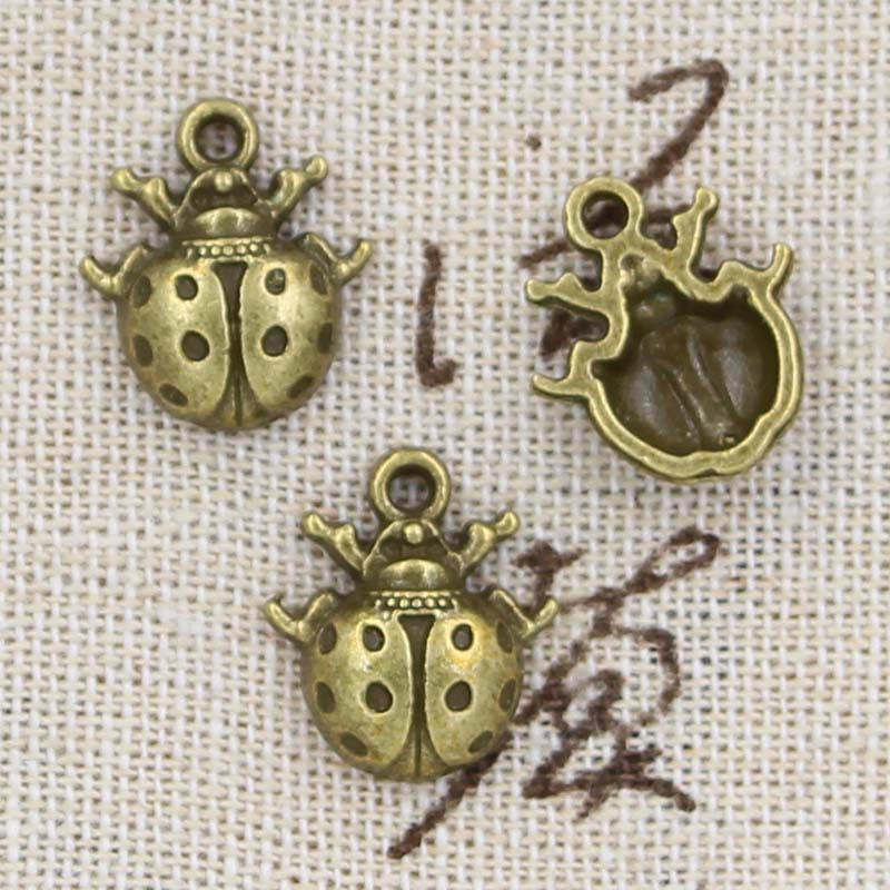 12Pcs Charms Lieveheersbeestje - Vintage Fashion Bug recensie en prijs