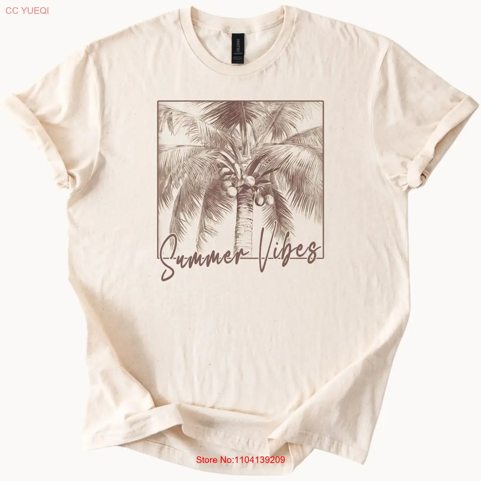 Summer Vibes Palm Tree T-shirt - Vintage Vibes Fashion recensie en prijs