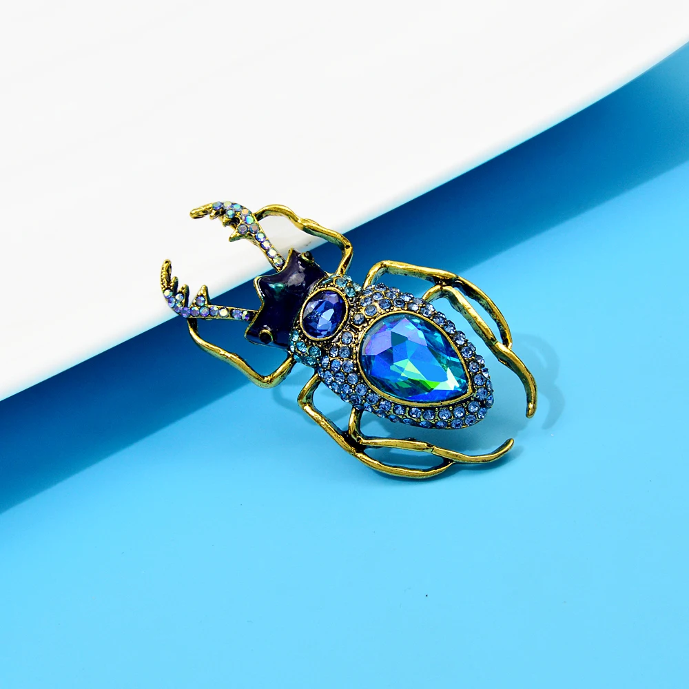 Blucome Blue Crystal Beetle Br - Vintage Fashion Bug recensie en prijs