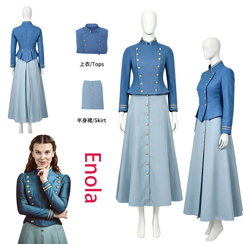 WHH Movie Enola Cosplay Kostuu - Vintage Fashion Jacket recensie en prijs