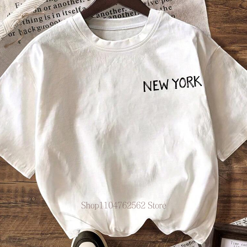 New York City T-shirt met patr - Vintage Fashion York recensie en prijs