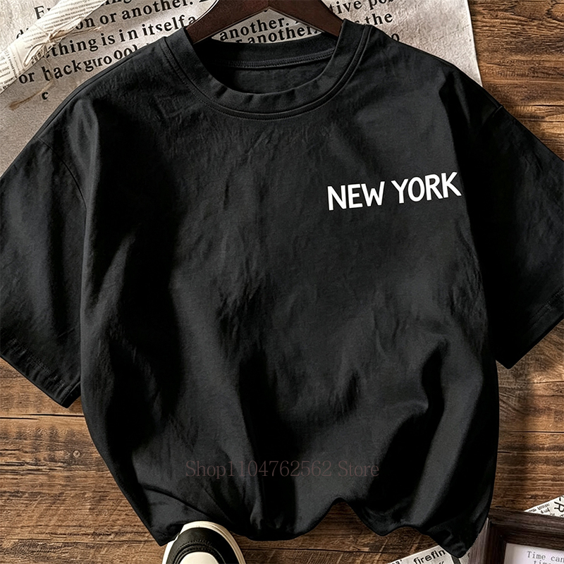 New York City T-shirt met patr - Vintage Fashion York recensie en prijs