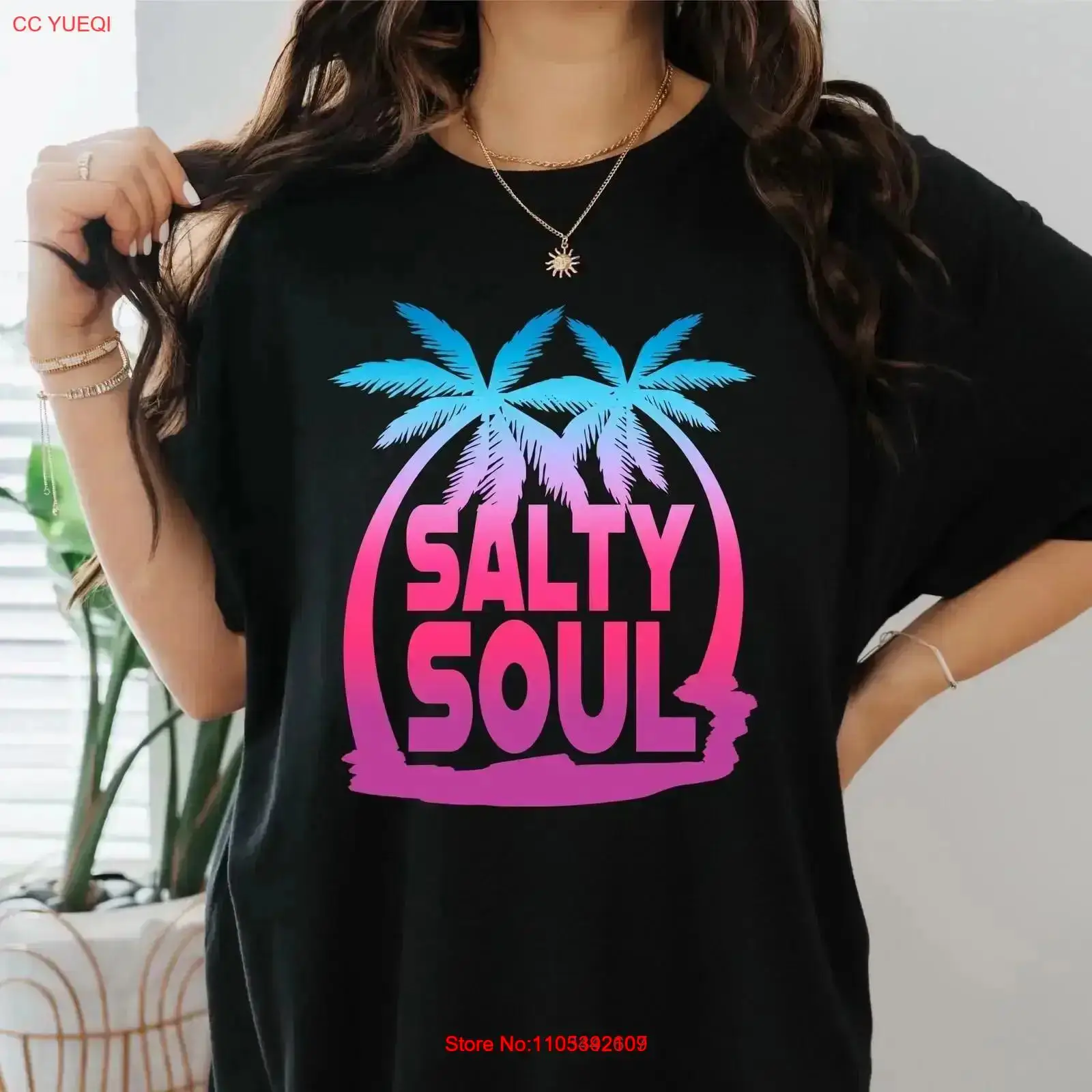 Salty Soul Beach T-shirt Zomer - Vintage Vibes Fashion recensie en prijs