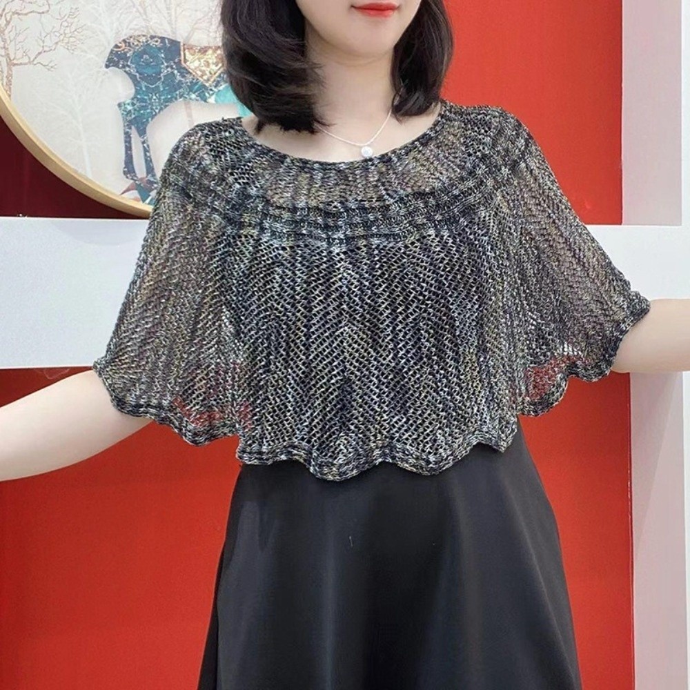 Pullover-stijl gehaakte sjaal  - Vintage Fashion Knitwear recensie en prijs