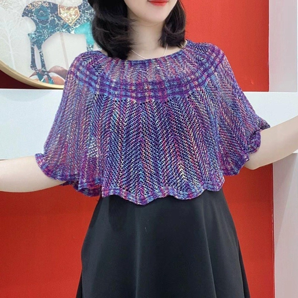 Pullover-stijl gehaakte sjaal  - Vintage Fashion Knitwear recensie en prijs