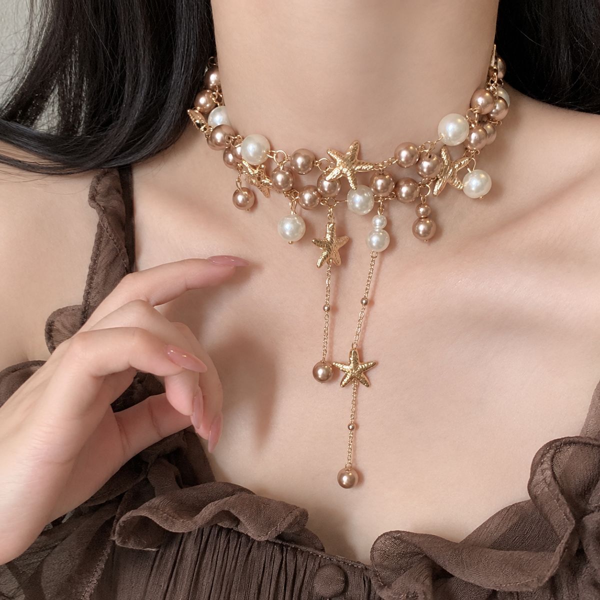 Vintage ZeeSter Parelketting:  - Vintage Vibes Fashion recensie en prijs